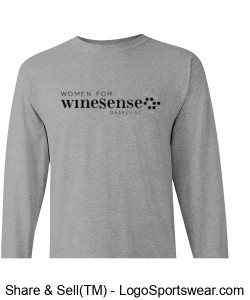 WWS Gray Long Sleeve T-Shirt Design Zoom